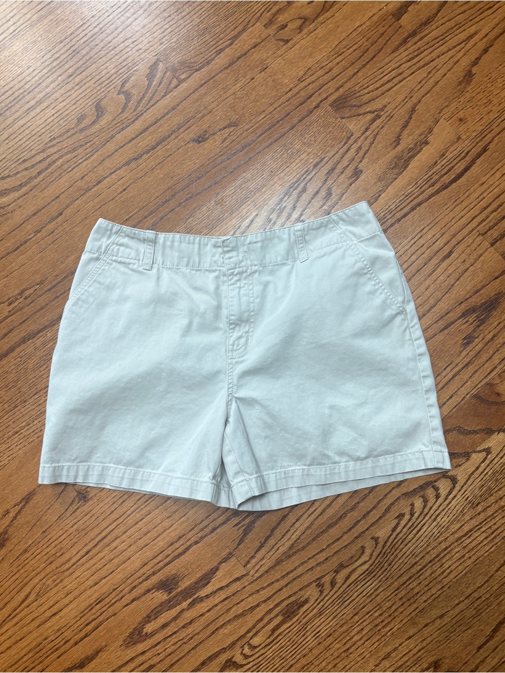 Sonoma Women's Tan Khaki Cotton Mid Rise Shorts